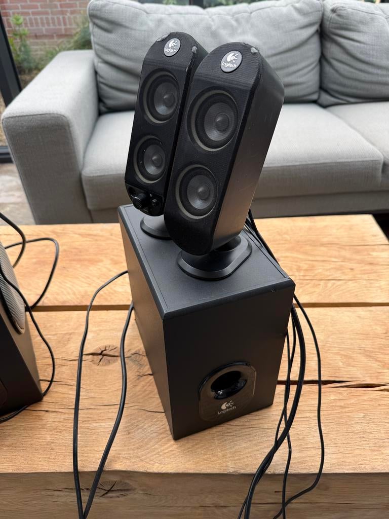 Logitech x-230 speakerset, Computers en Software, Pc speakers, Ophalen, Gebruikt
