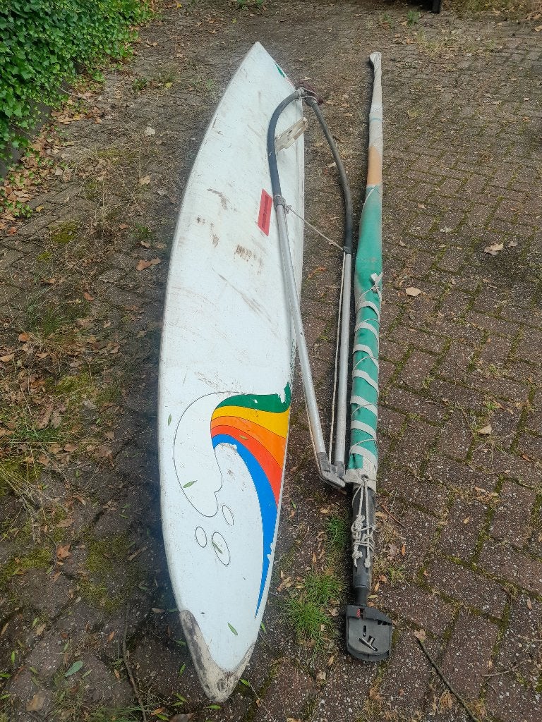 Surfplank, Gebruikt, 5 tot 6.5 m², Met mast, 300 cm of meer