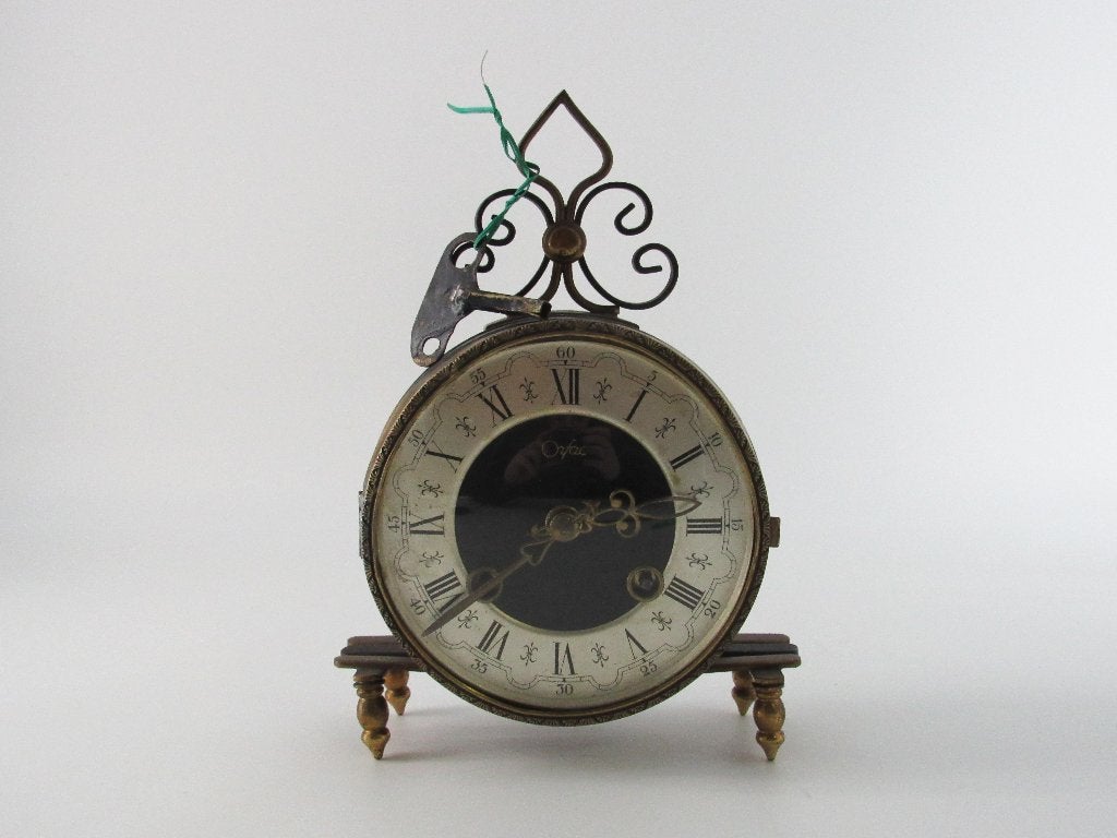 Antiek metalen klok, Ophalen of Verzenden