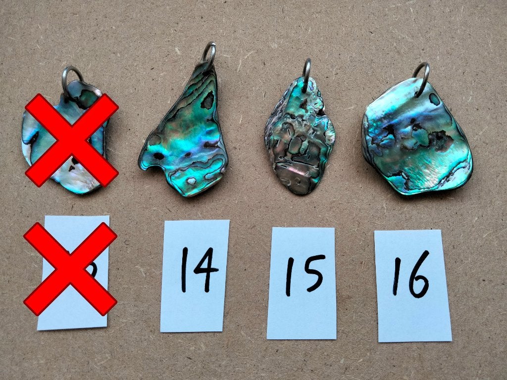 Abalone Schelp Hangers - Diverse Vormen, Ophalen, Overige materialen, Gebruikt, Overige voorstellingen