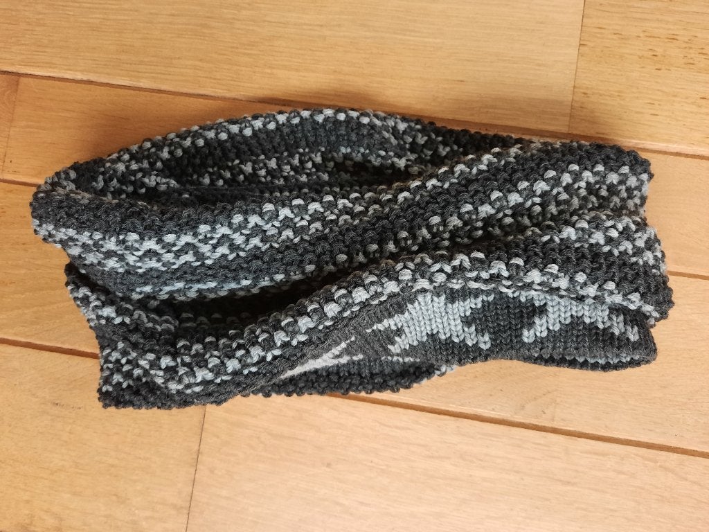 Sjaal kolsjaal kol grijs sterren - nieuw -, Ophalen of Verzenden, Nieuw, Maat 46/48 (XL) of groter, Sjaal