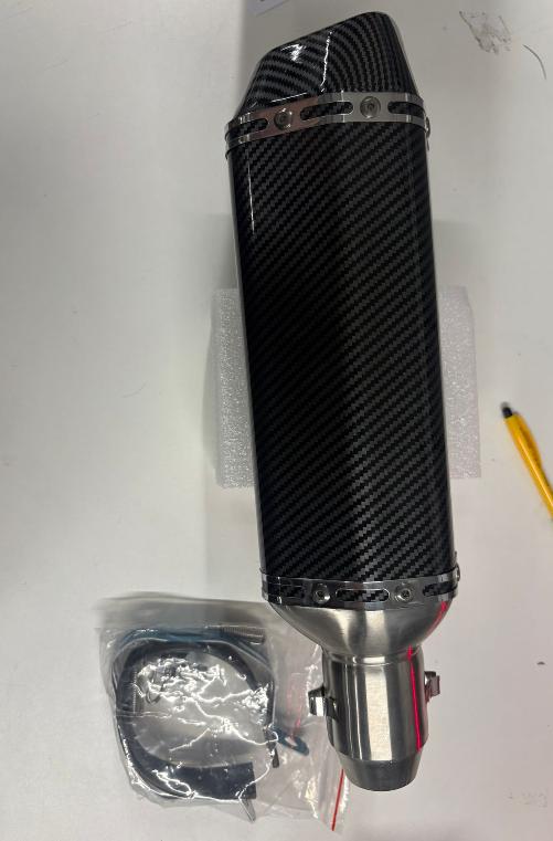 Demper Carbon Look Aplus Uitlaat Piaggio 50cc 4 Takt, Ophalen of Verzenden, Fresh Parts, Info@freshparts.nl, Kruisboog 55 Veenendaal