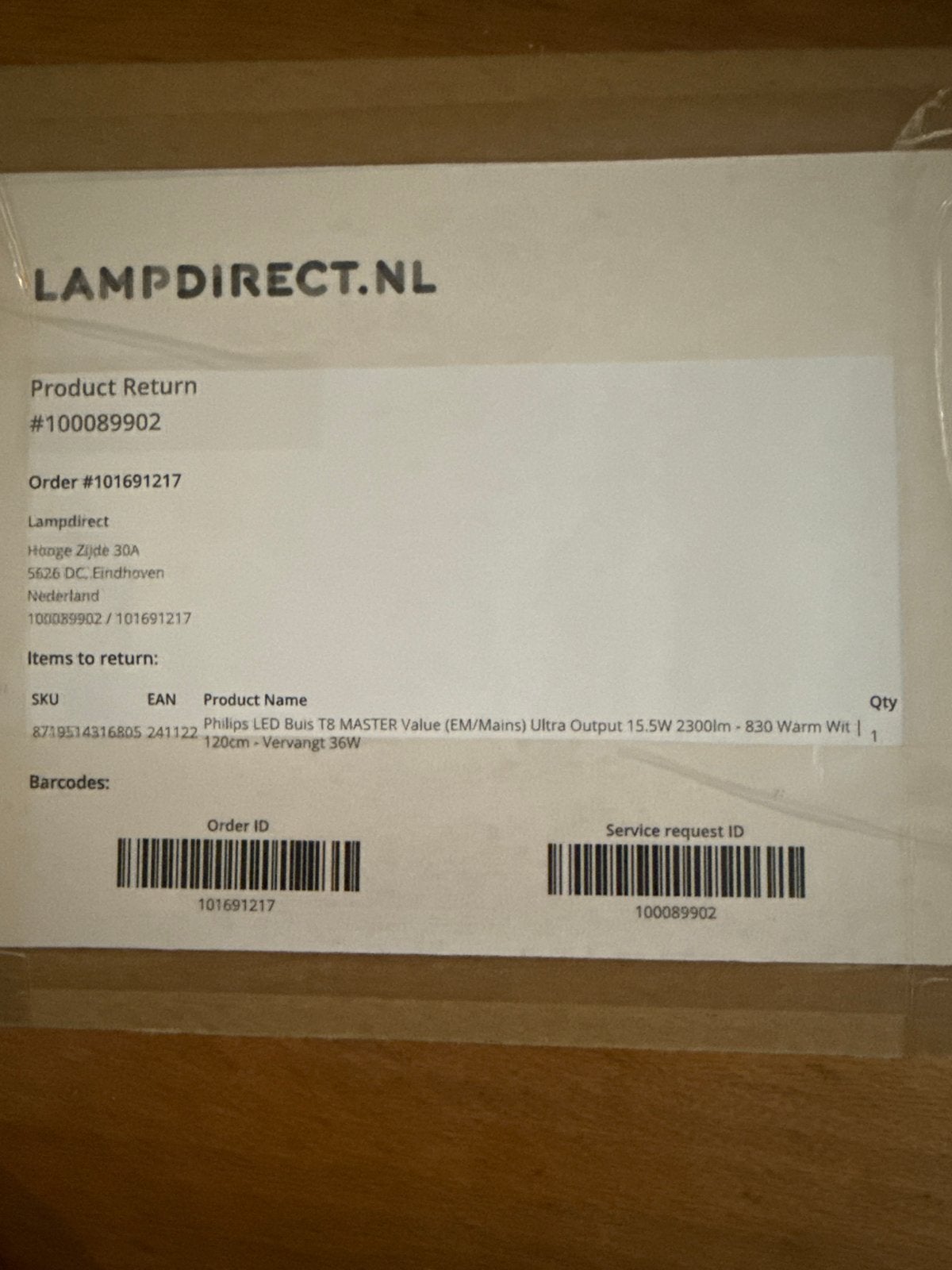 Philips LED Buis T8 MASTER Value 15.5W 2300lm 120cm, Ophalen of Verzenden, Nieuw
