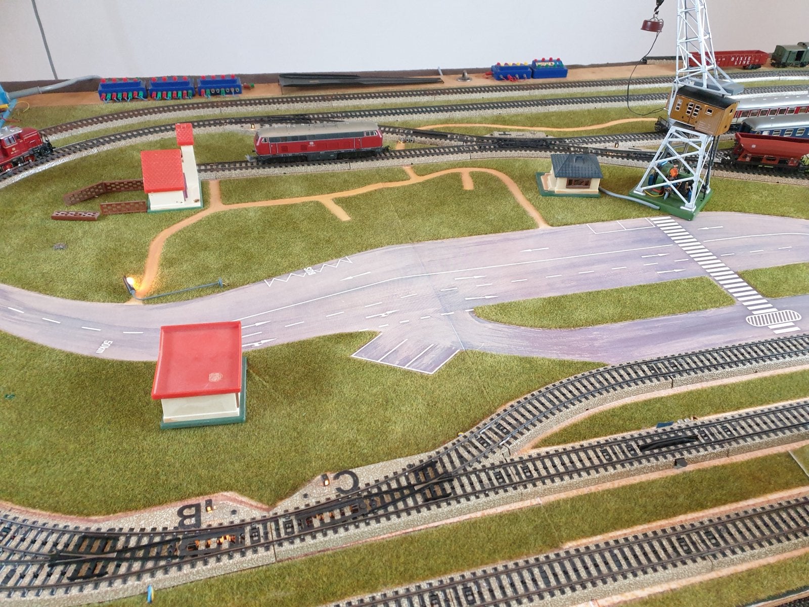 Grote Märklin modelspoorbaan met diverse treinen en accessoi, Ophalen, Wisselstroom, Gebruikt, Locomotief