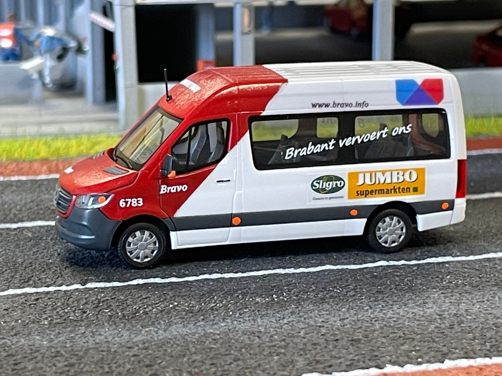 1:87 Mercedes Sprinter Bravo buurtbus 6783, zelfbouw, Ophalen of Verzenden