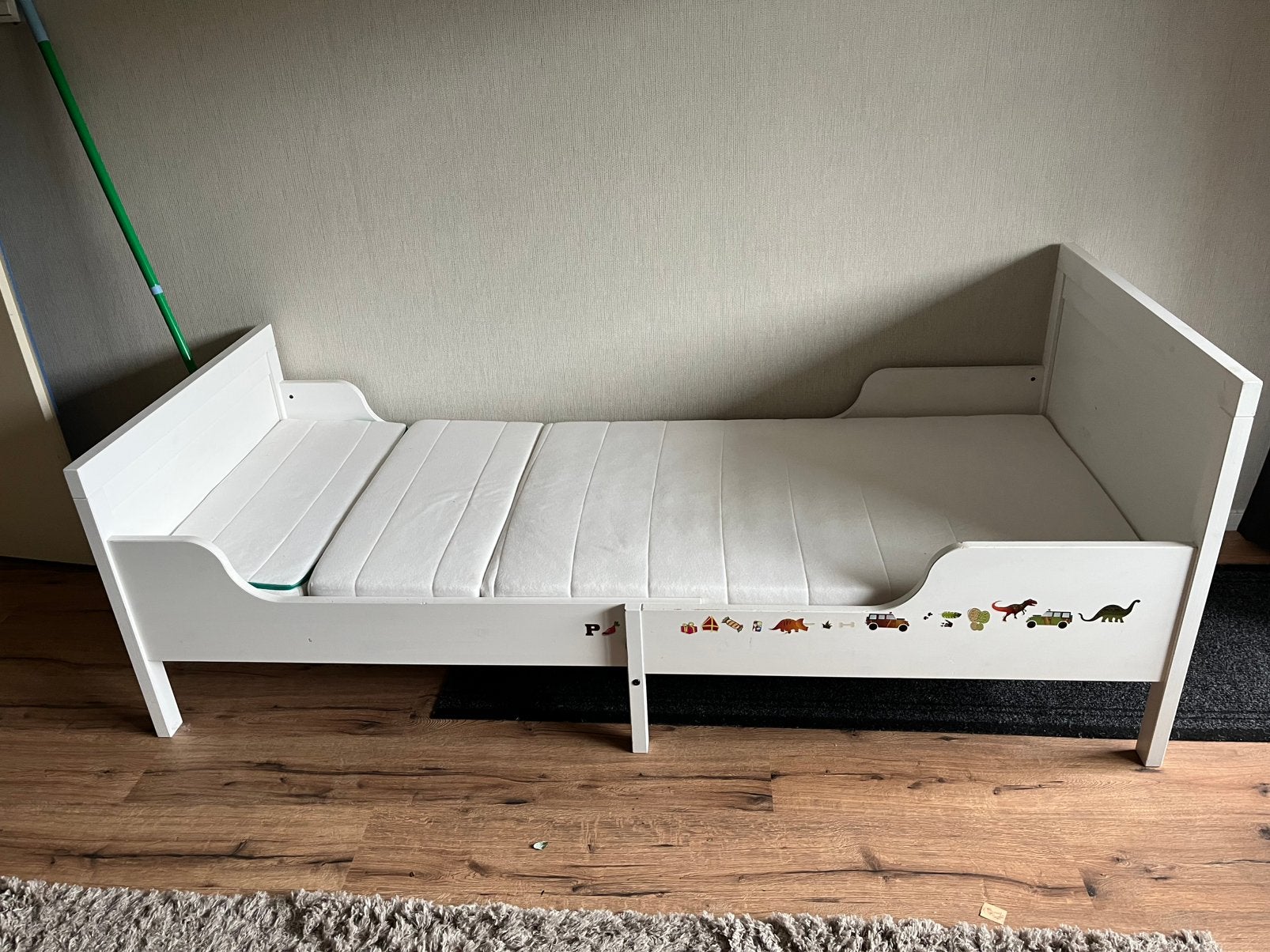 Gratis Meegroeibed Ikea, Kinderen en Baby's, Kinderkamer | Bedden, Ophalen, 70 tot 85 cm, Zo goed als nieuw, Matras
