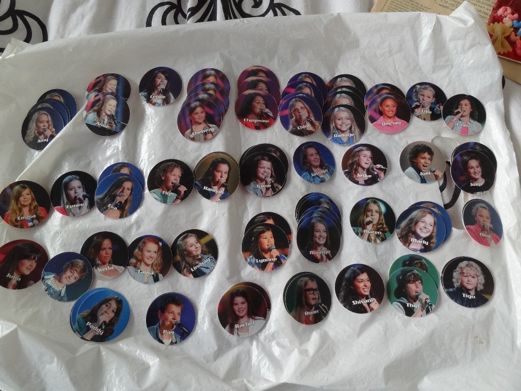 The Voice Kids Flippo's / Pogs - Complete set op 6 na, Ophalen of Verzenden, Zo goed als nieuw, Overige typen