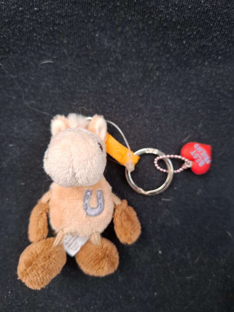 Nici paardje sleutelhanger klein, Ophalen of Verzenden, Nieuw, Knuffel of Figuurtje