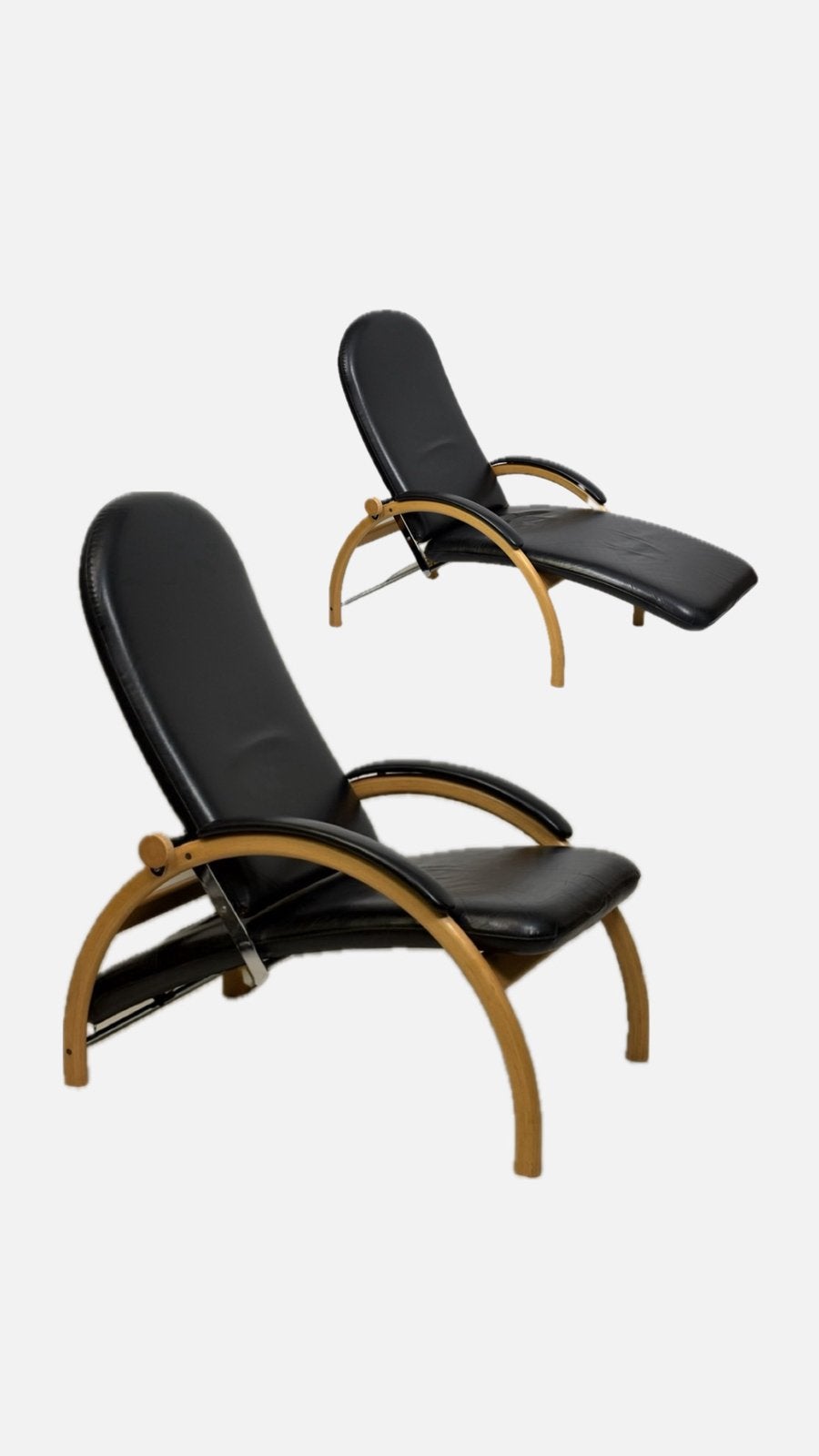 Vintage design zwart fauteuil Optima Ingmar Relling Westnofa, Huis en Inrichting, Fauteuils, Ophalen, Scandinavisch design, Westnofa