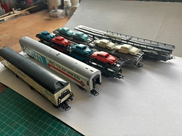 HO spoor Laatste wagons na overstap naar N spoor, Hobby en Vrije tijd, Modeltreinen | H0, Gebruikt, Gelijkstroom, Wagon, Ophalen of Verzenden