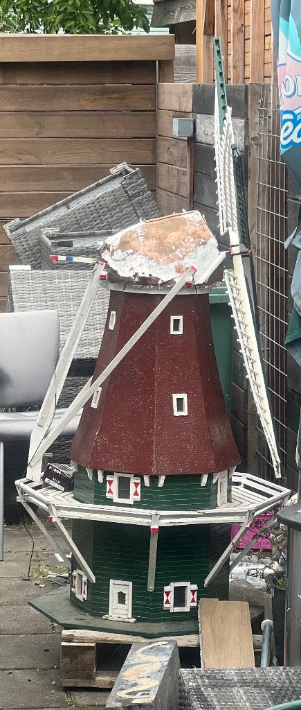 Mooie grote Hollandse windmolen, Tuin en Terras, Windwijzers en Windmolens, Ophalen, Gebruikt