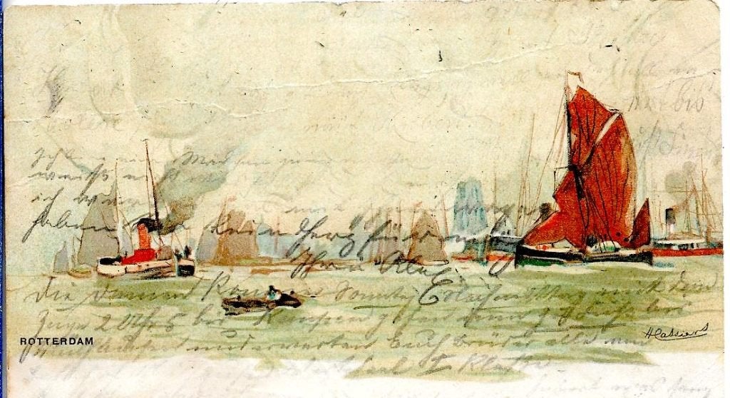 10.10 1898 getekende Ansicht Rotterdam, Verzenden, Voor 1920, Gelopen, Zuid-Holland