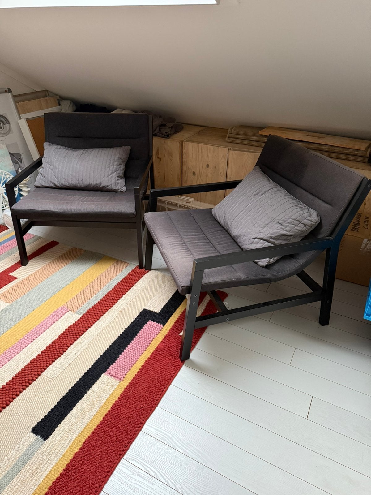 2x luxe fauteuil Ikea, Huis en Inrichting, Fauteuils, Ophalen, Zo goed als nieuw, 75 tot 100 cm, 50 tot 75 cm
