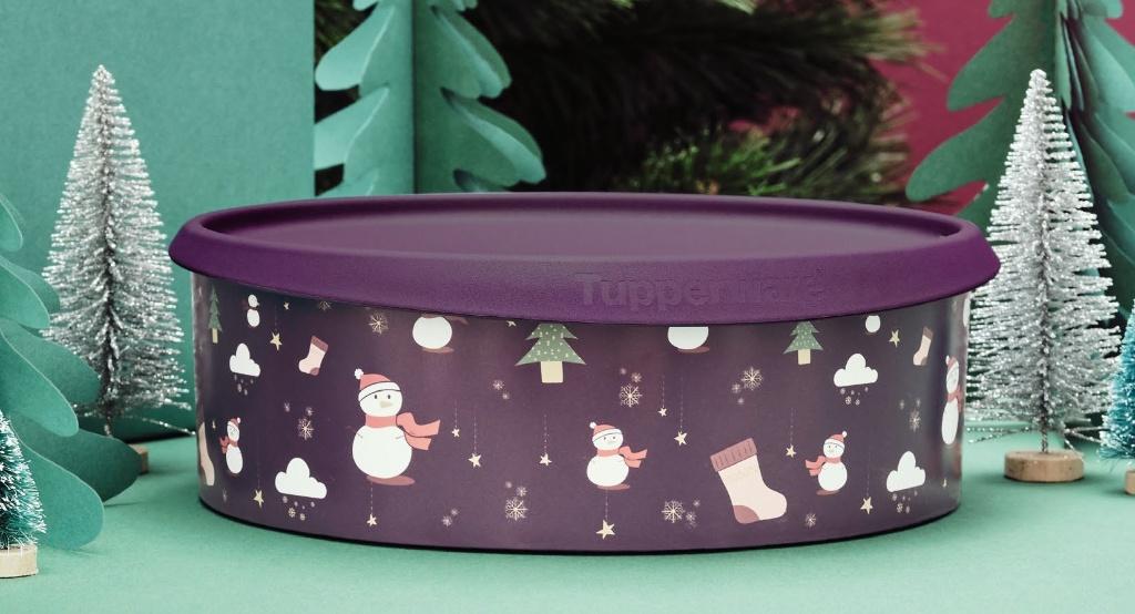 Tupperware Koekjestrommel Paars Nieuw, Ophalen of Verzenden, Nieuw, Paars, Bus of Trommel