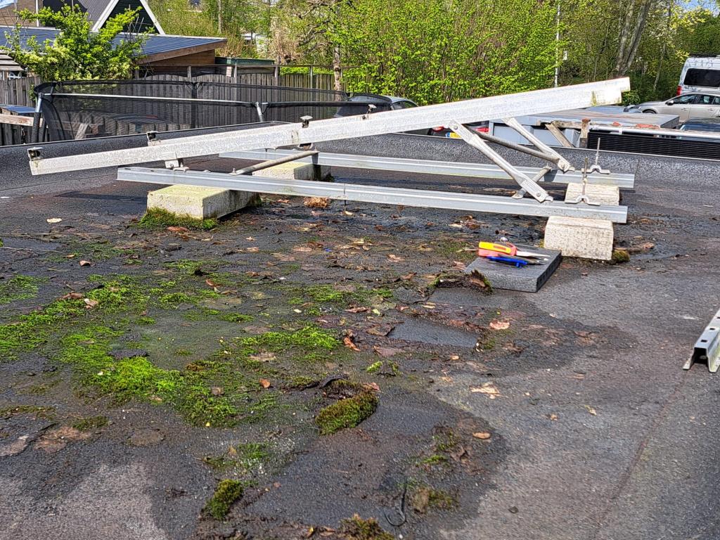 montage systeem  platte daken (zonnepanelen), Ophalen, Gebruikt
