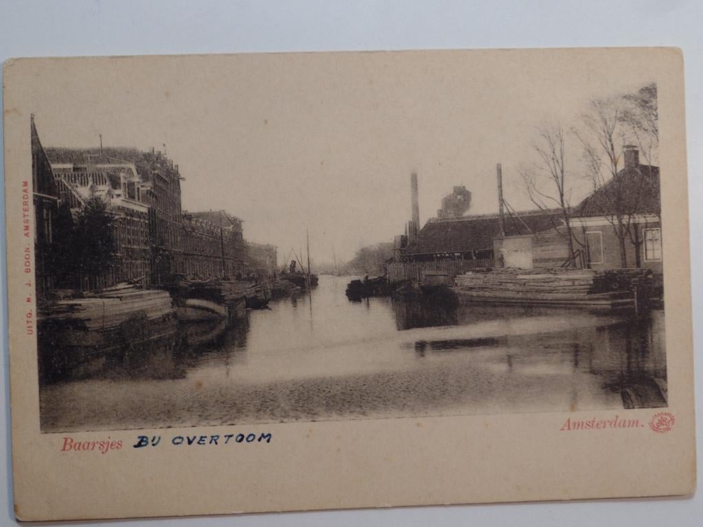 Amsterdam 650 Uitg N.J.Boon Baarsjes bij Overtoom, Verzamelen, Verzenden, Voor 1920, Ongelopen, Noord-Holland