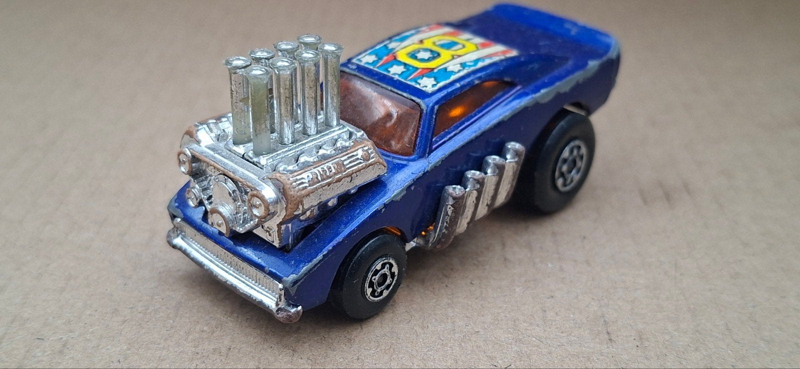 Vintage Matchbox Hot Rod Speelgoedauto - Blauw, Ophalen of Verzenden