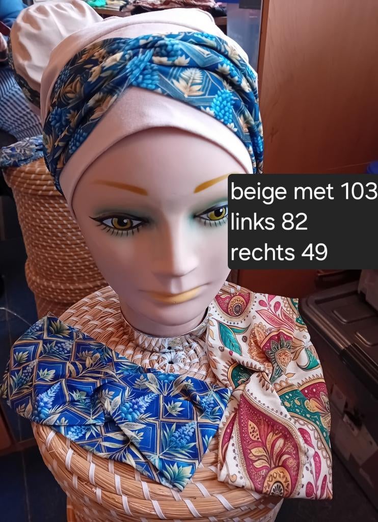 Chemo mutsje met haarband, Ophalen of Verzenden, Nieuw, Maat 46/48 (XL) of groter, Muts