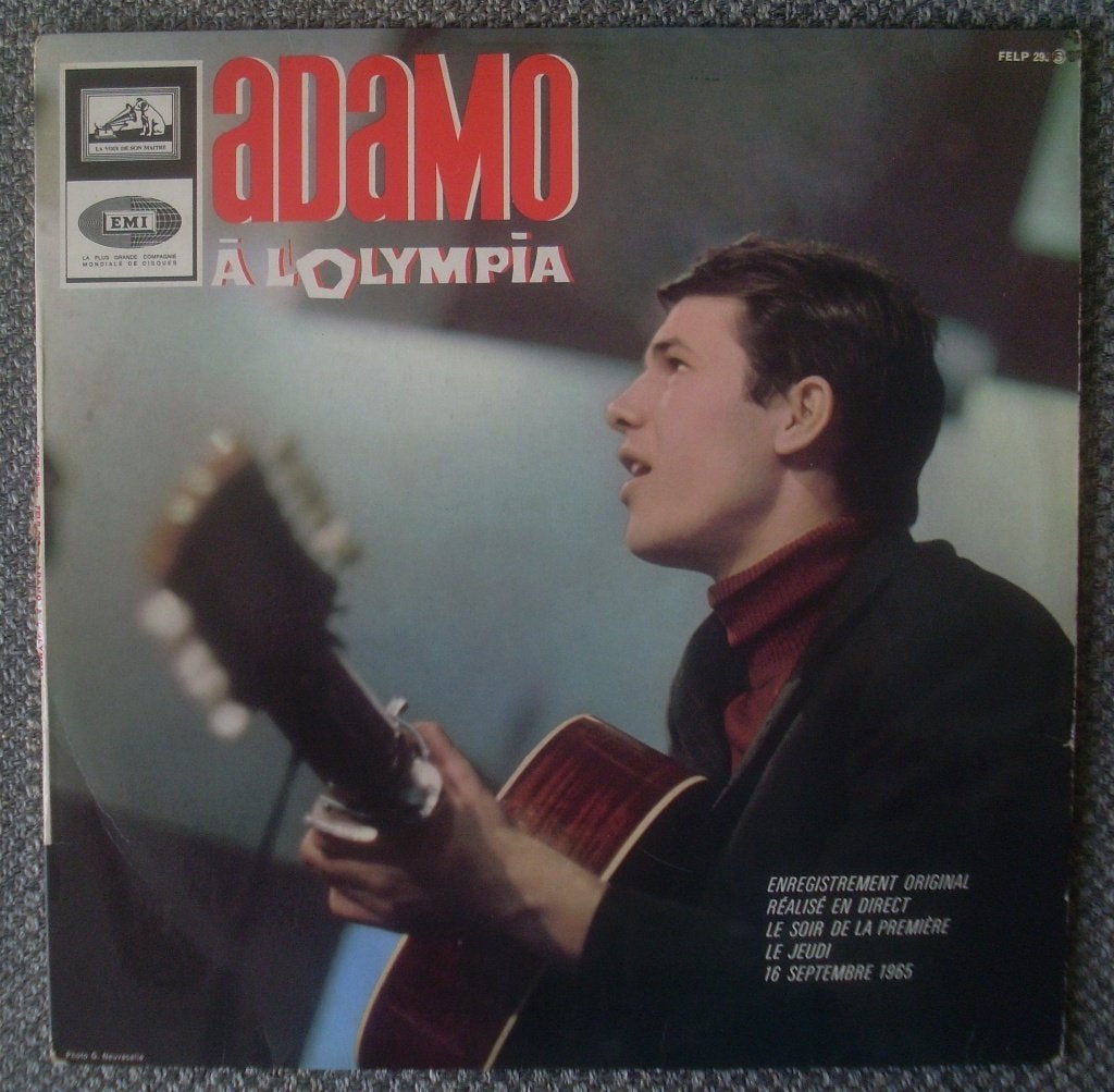 Adamo - à l'Olympia (LP) chansons / Live 1965, LP, Gebruikt, Pop, Ophalen of Verzenden