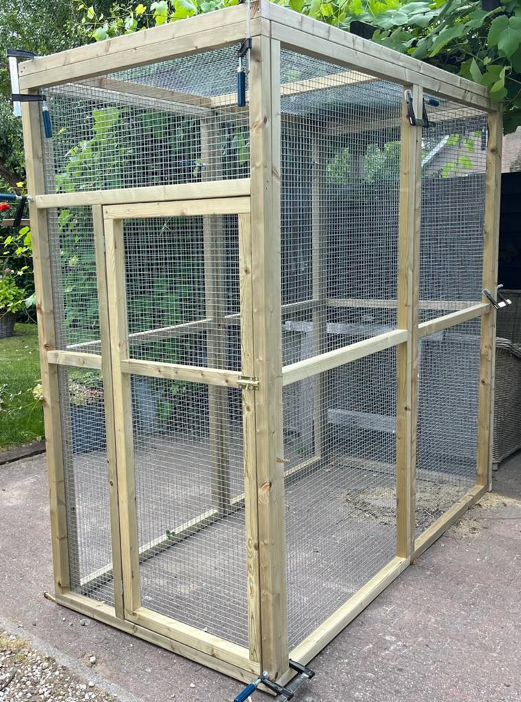 Geimpregneerd houten volieres, kattenrennen, Dieren en Toebehoren, Vogels | Hokken en Kooien, 4221LV, Info@vandoorntimmerwerken.com