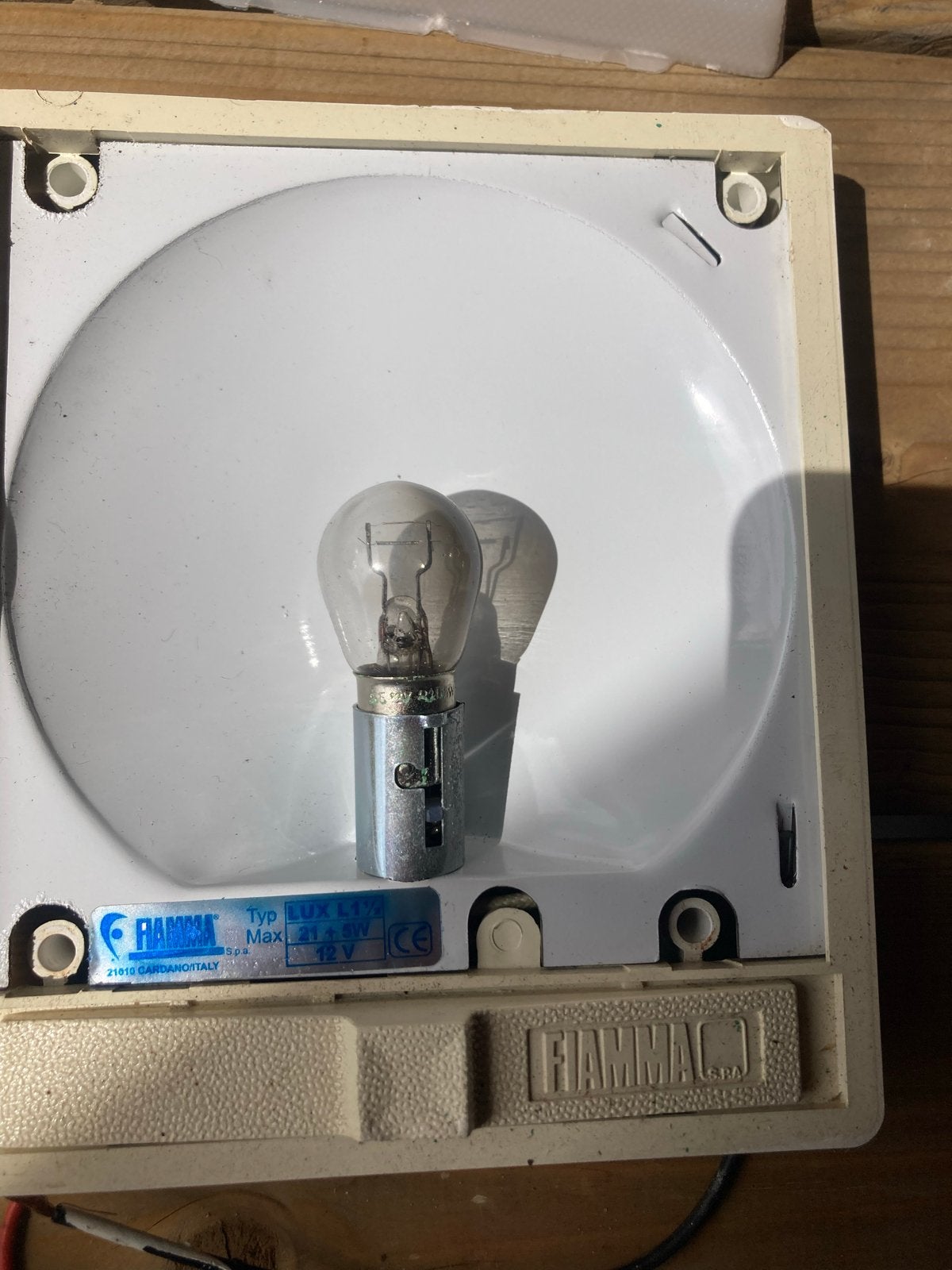 3x Fiamma 12V lampjes voor caravan/camper met schakelaar, Ophalen of Verzenden, Gebruikt