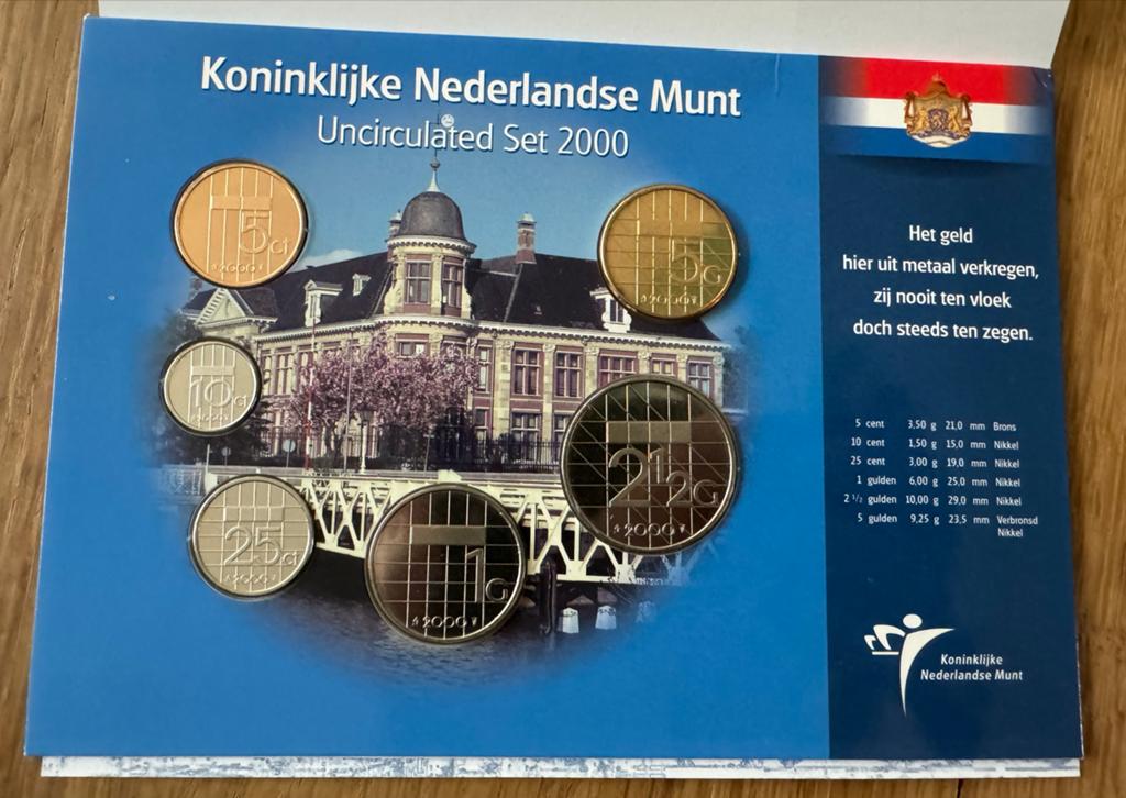 Koninklijke Nederlandse Munt Uncirculated Set 2000, Ophalen of Verzenden, Koningin Beatrix, Overige waardes, Setje
