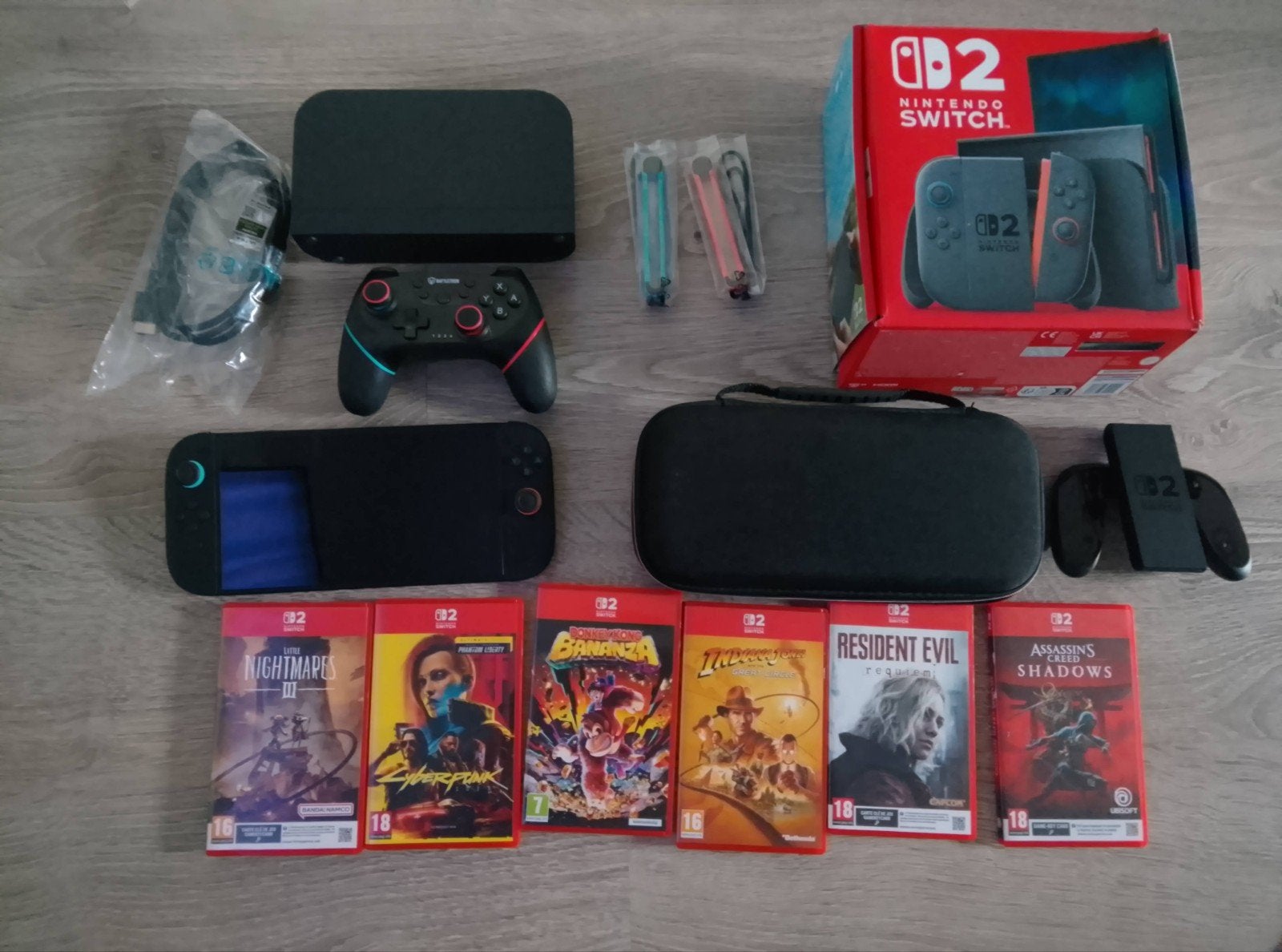 Nintendo Switch 2, Ophalen, Zo goed als nieuw, Met 2 controllers, Met games