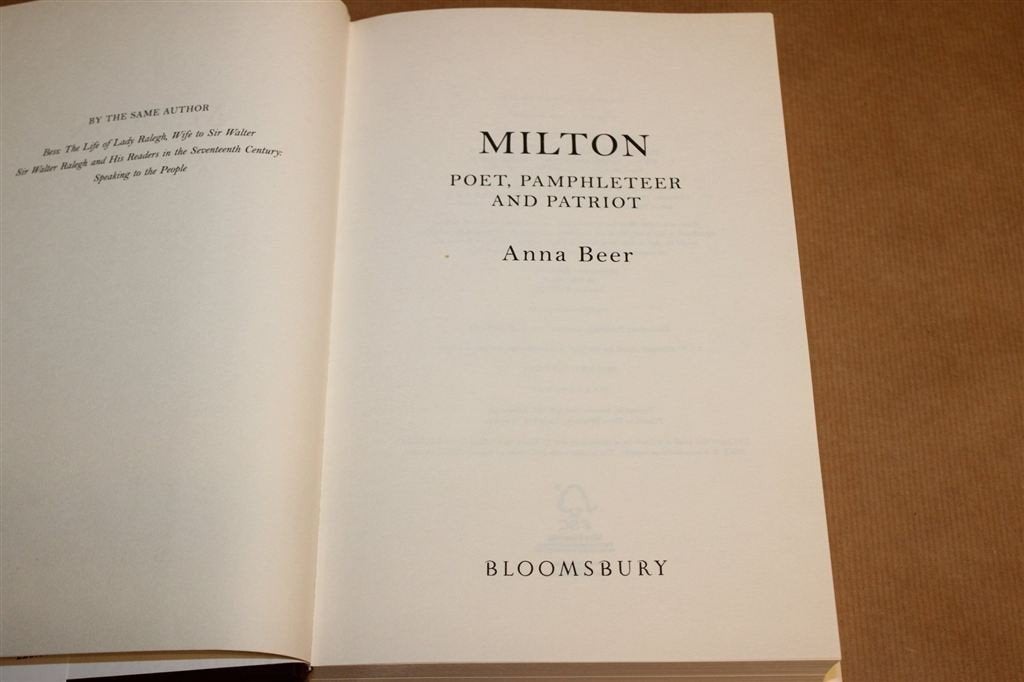Milton Poet Pamphleteer and Patriot — Biografie, Beer, Ophalen of Verzenden, Zo goed als nieuw