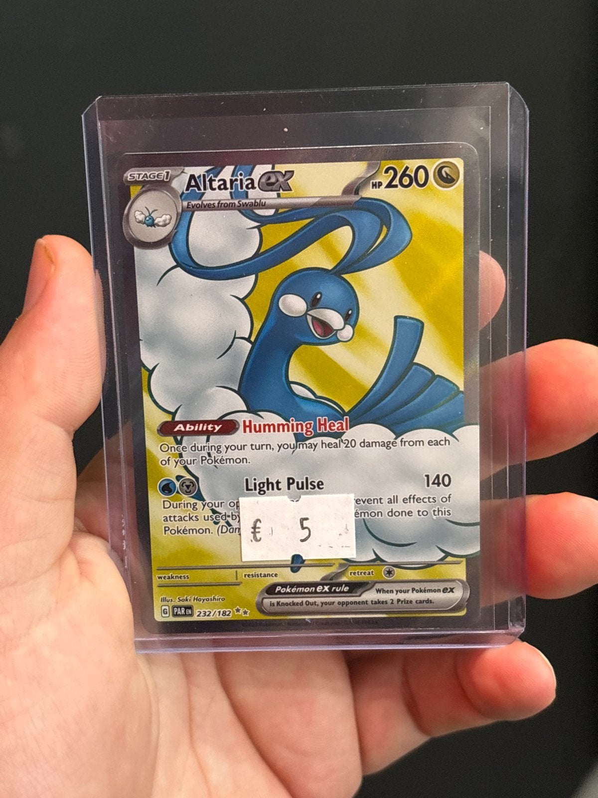 Altaria ex Pokémon kaart - 232 par, Ophalen of Verzenden, Zo goed als nieuw, Losse kaart