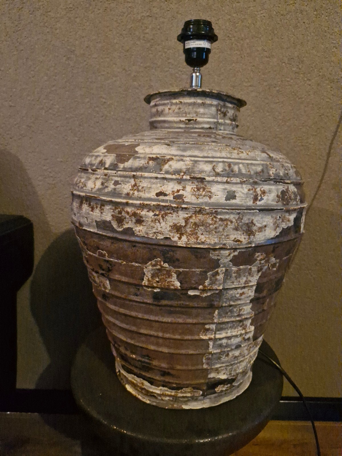 Rustieke metalen tafellampvoet - Industriële stijl, Ophalen of Verzenden