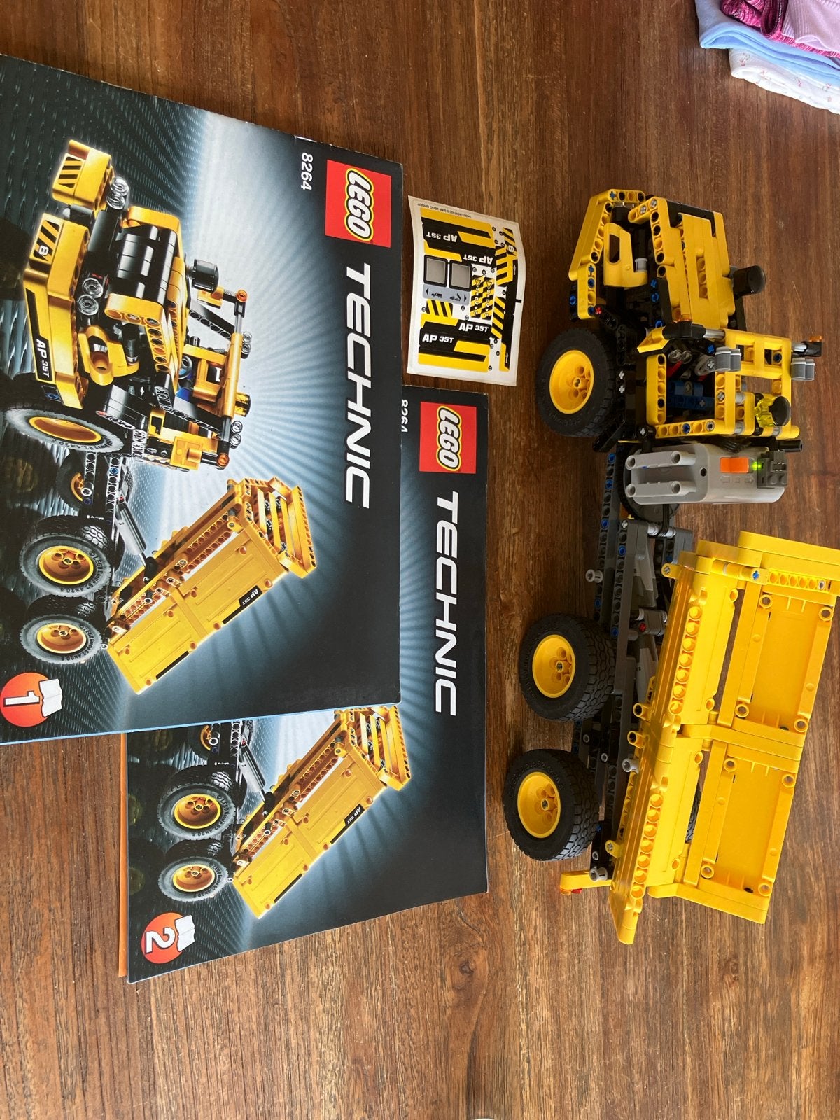 LEGO Technic 8264 Kiepwagen met instructieboekjes, Ophalen, Lego, Zo goed als nieuw, Technic