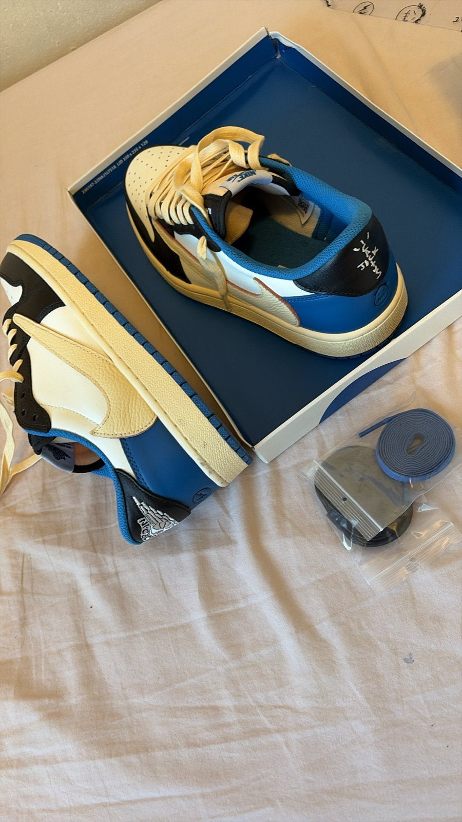 Nike Air Jordan 1 Low x Travis Scott x Fragment, Ophalen of Verzenden, Nieuw, Zwart, Sneakers of Gympen