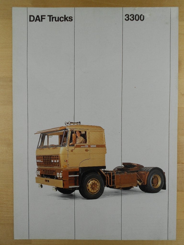 DAF 2500 / 3300 Brochure ca 1982, Ophalen of Verzenden, Zo goed als nieuw, Overige merken, DAF