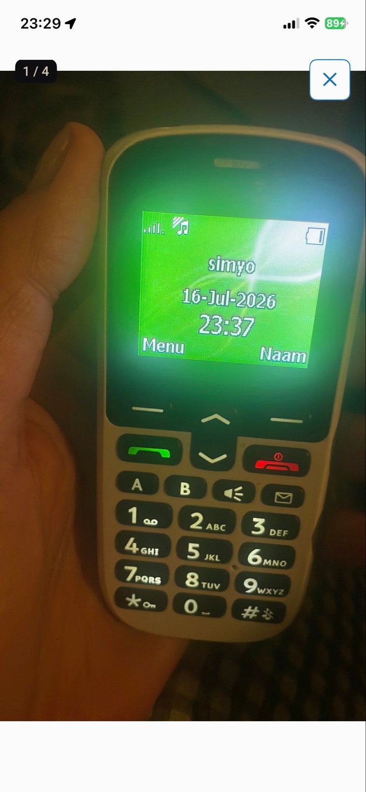 Doro 1360 Seniorentelefoon met Oplaadstation, Geen camera, Ophalen of Verzenden, Zo goed als nieuw, Klassiek of Candybar