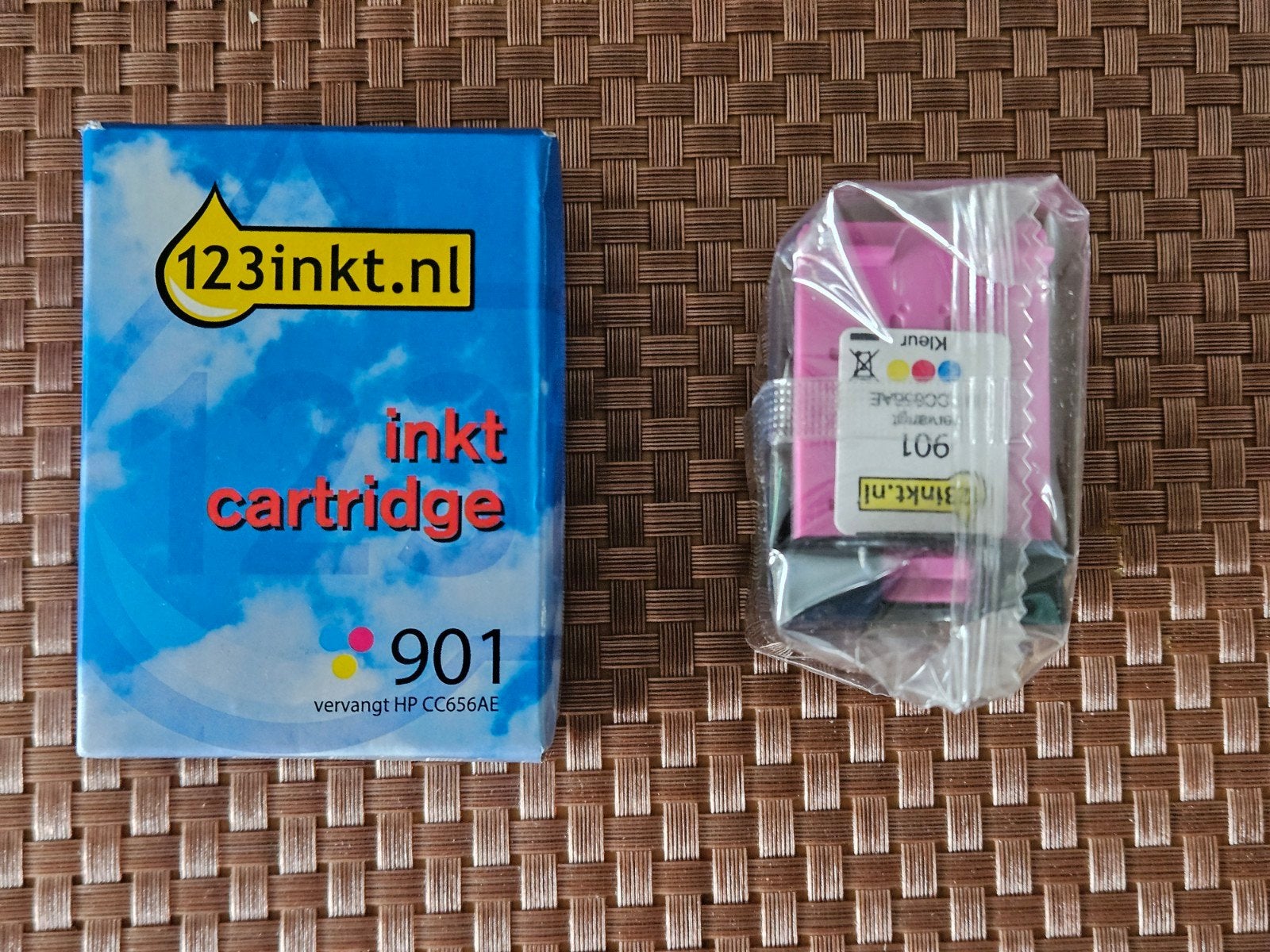 HP 901 Kleur Inktcartridge - Nieuw 123inkt, Ophalen of Verzenden, Nieuw, Cartridge, 123inkt.nl (compatibel met HP)