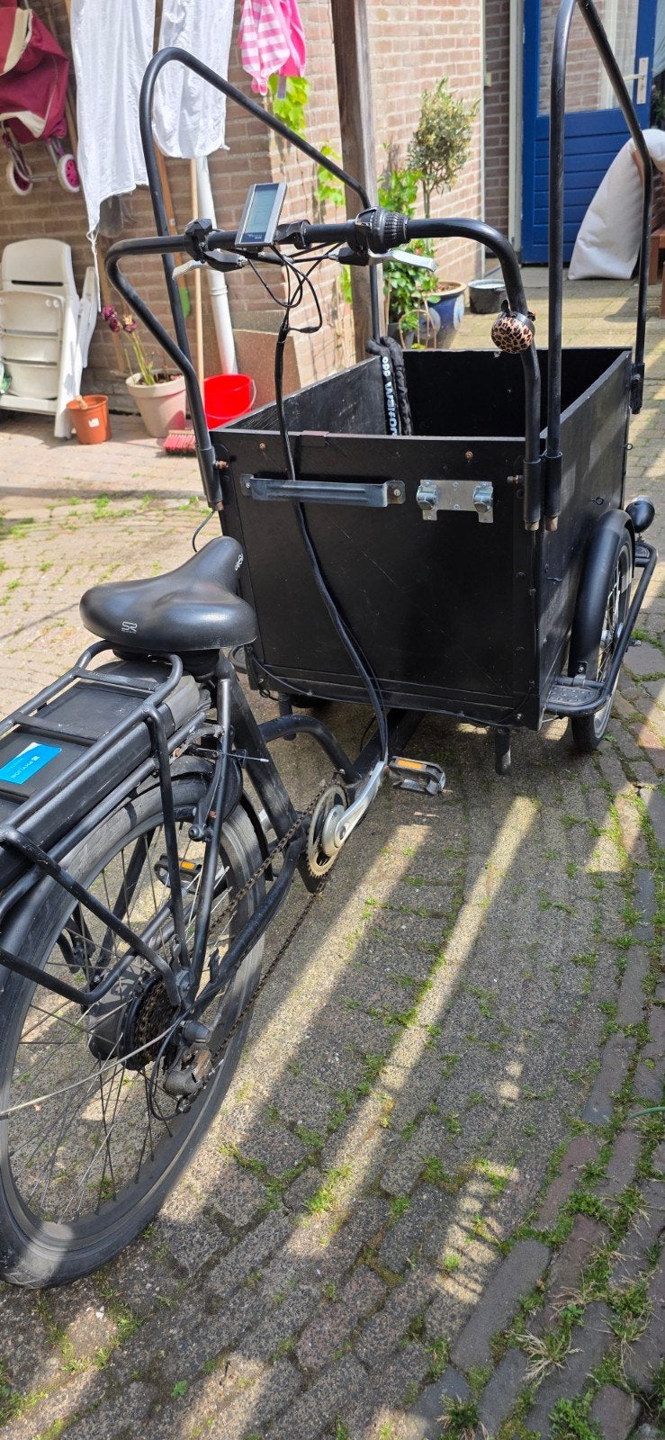 Elektrische bakfiets - Ideaal voor gezin en boodschappen, Fietsen en Brommers, Overige merken, Gebruikt, Velgrem, Elektrisch