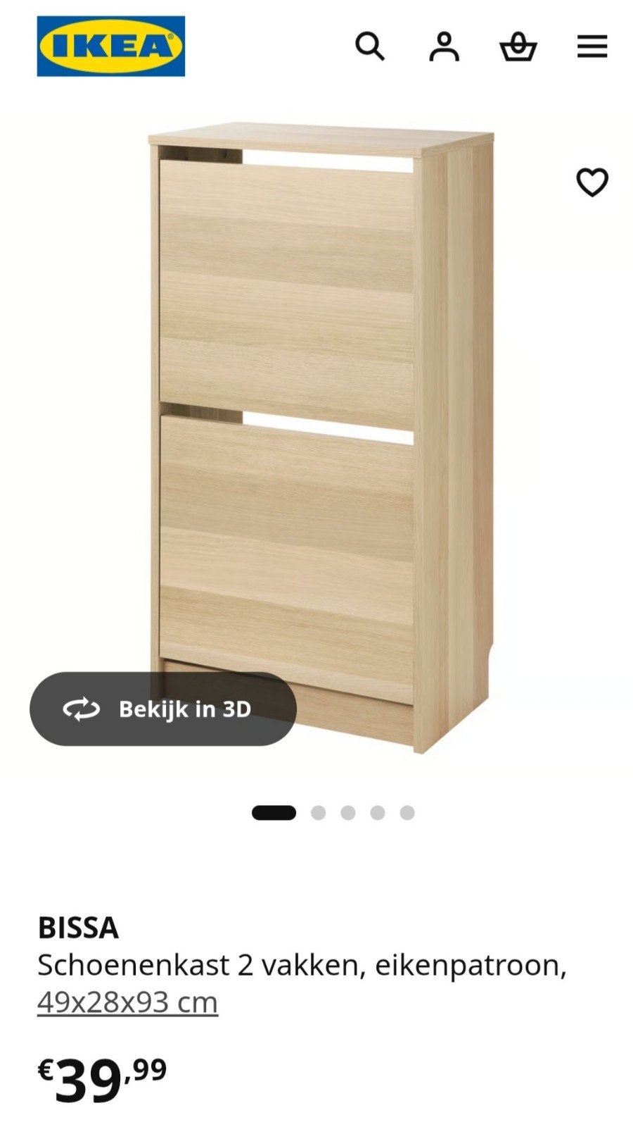 Ikea schoenenkast, Huis en Inrichting, Ophalen
