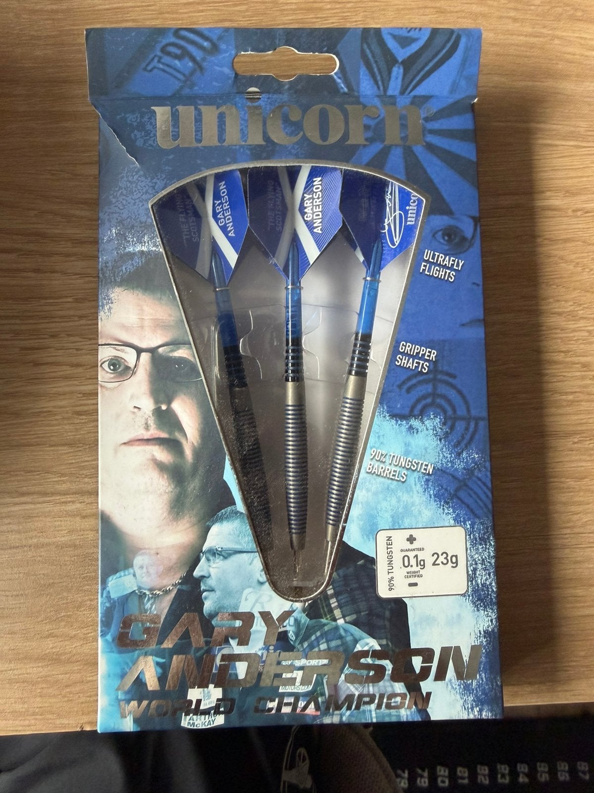 Dartpijlen Gary Anderson 23G, Ophalen of Verzenden, Zo goed als nieuw, Pijlen