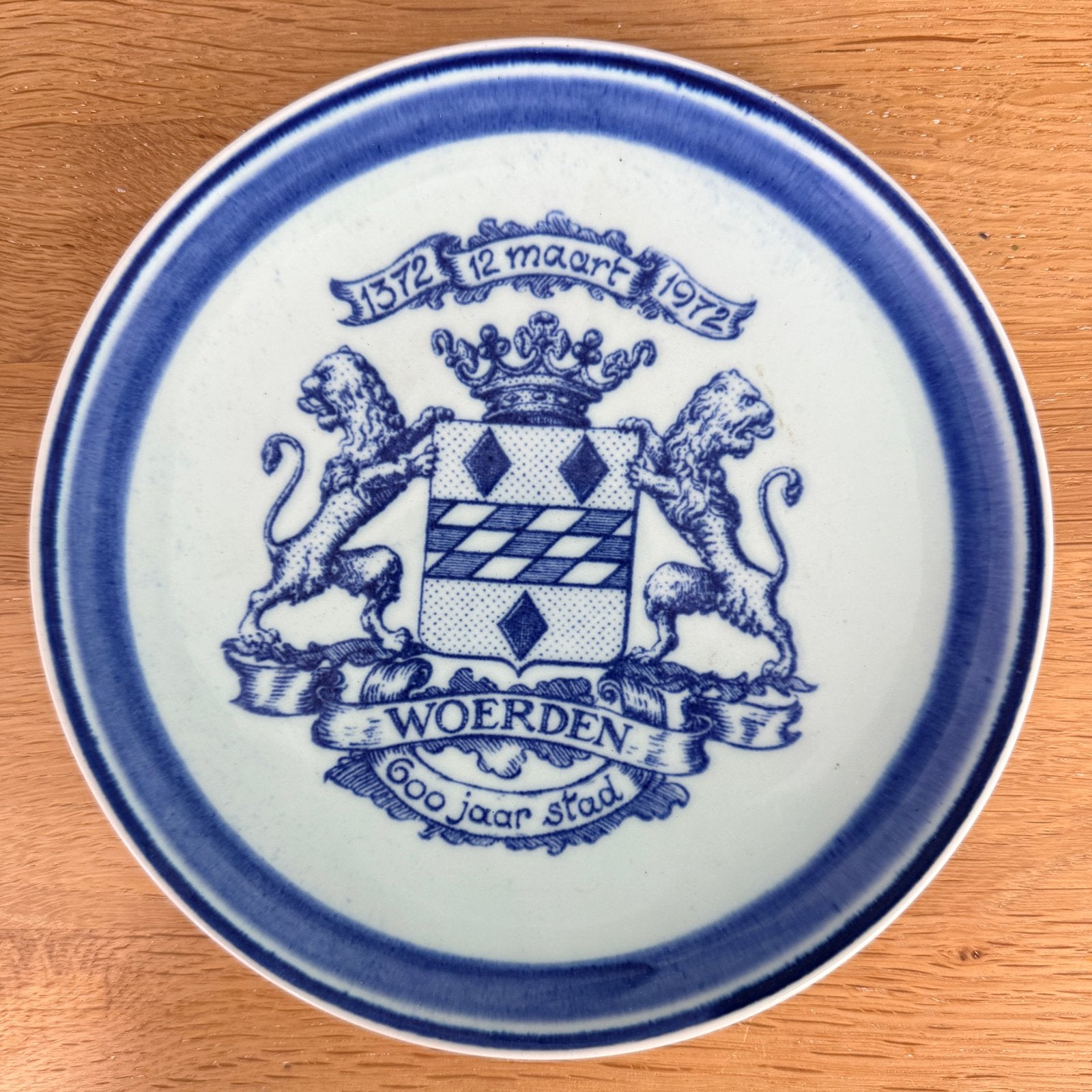 Zenith Gouda Woerden 600 jaar stad sierbord, Ophalen of Verzenden