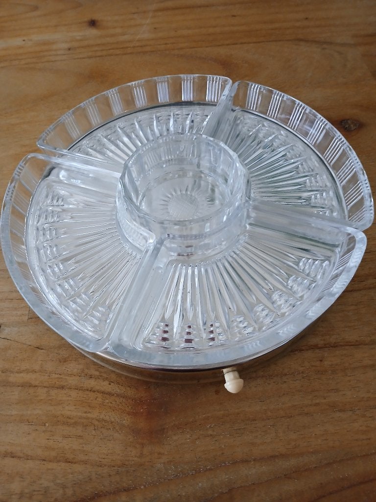 brocante serveerschaal,losse bakjes, Ophalen