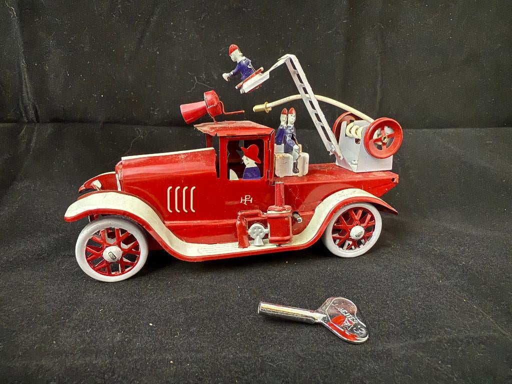 Blikken brandweerwagen, Antiek en Kunst, Antiek | Speelgoed, Ophalen of Verzenden