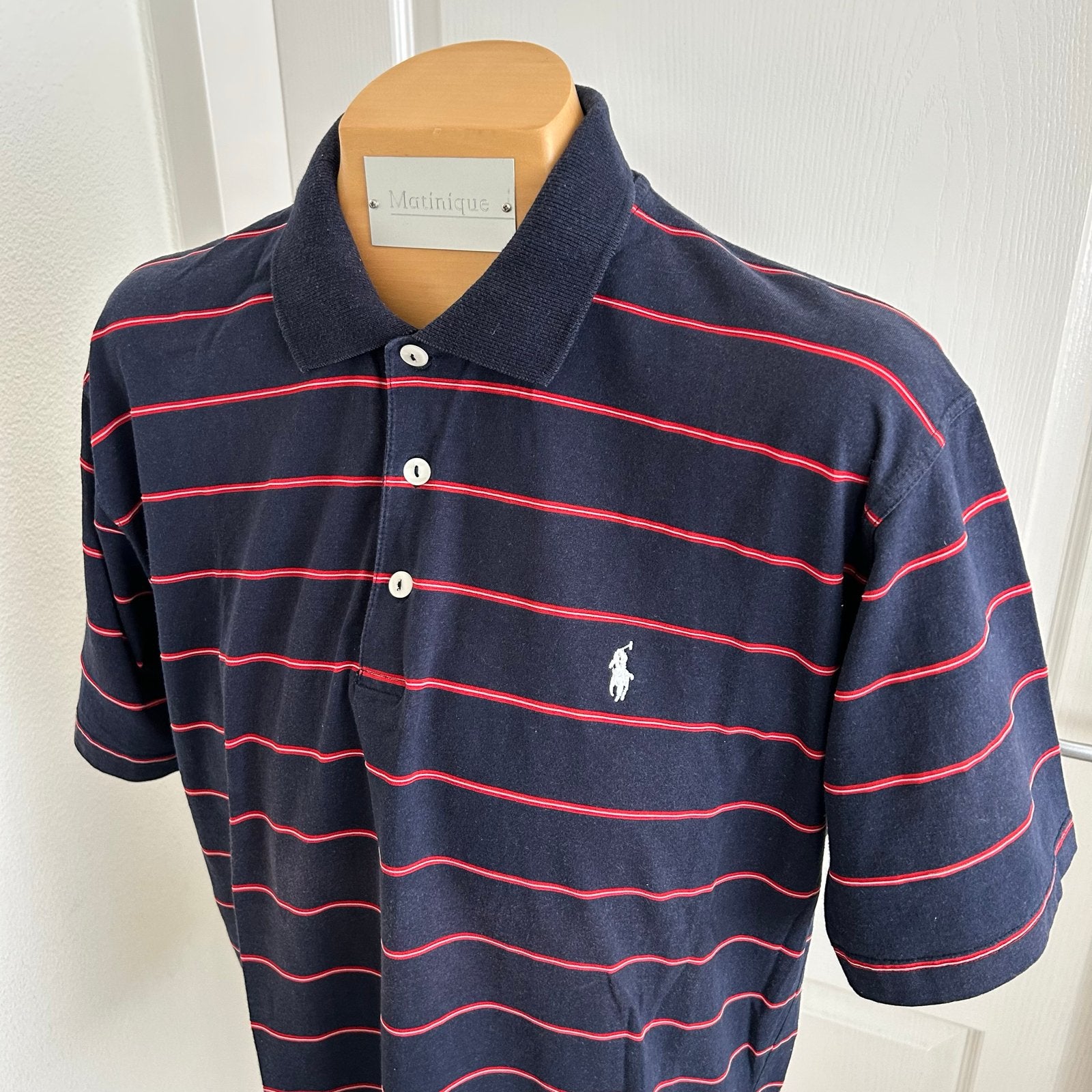 Polo Sport Ralph Lauren gestreept poloshirt Maat M SPOTPRIJS, Kleding | Heren, Polo's, Ophalen of Verzenden, Zo goed als nieuw