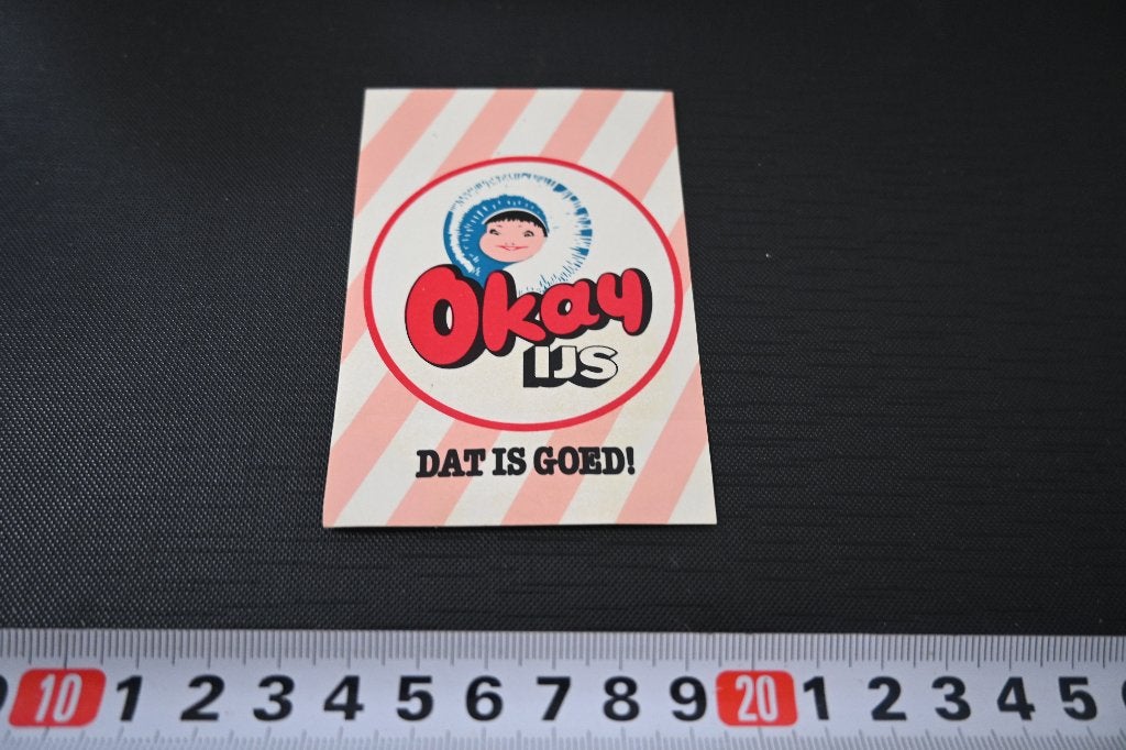 sticker OKAY IJs  Dat is goed !   eskimo, Ophalen of Verzenden, Zo goed als nieuw
