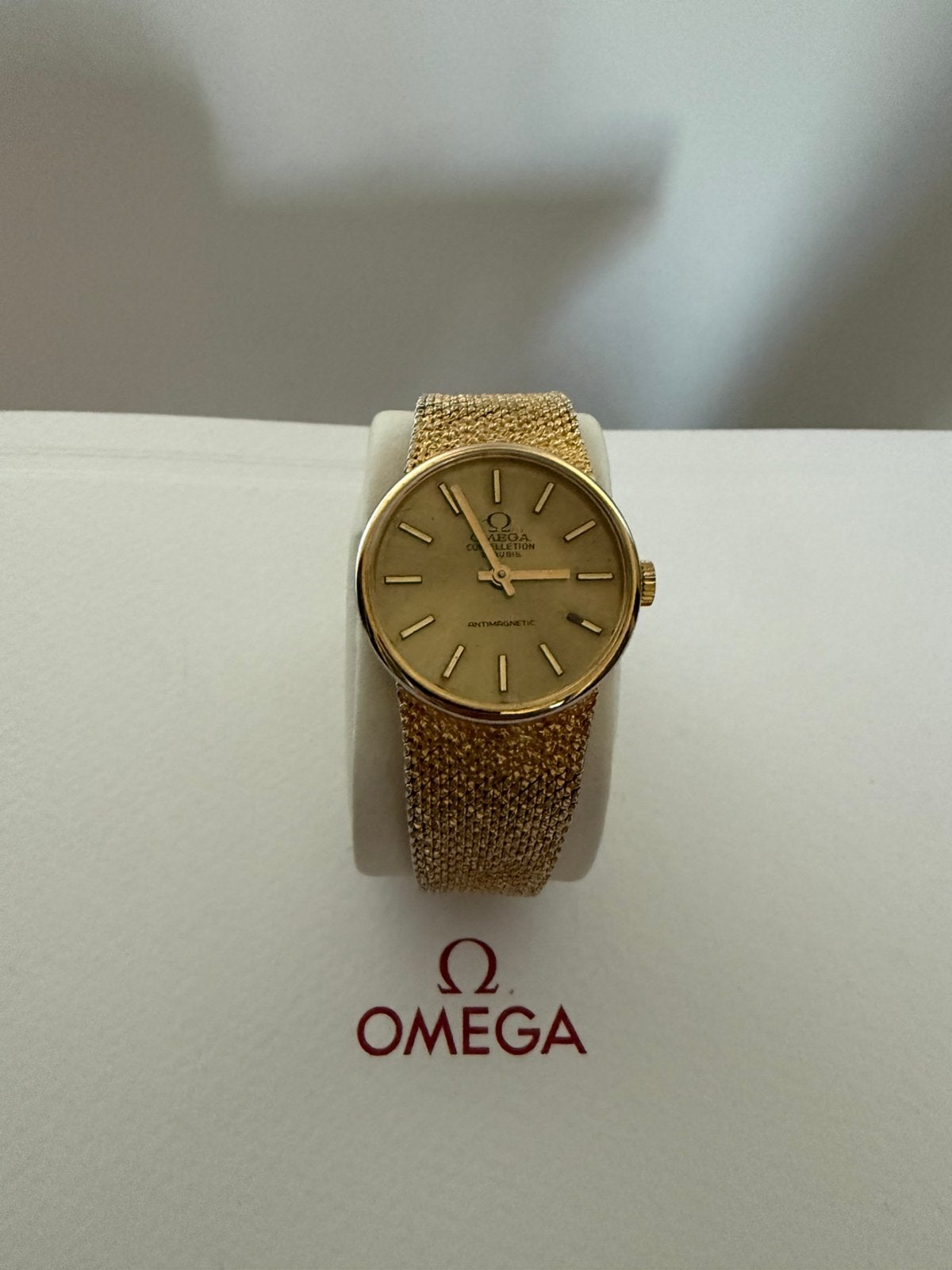 Prachtig gouden Omega horloge, Overige merken, Staal, Gebruikt, Polshorloge