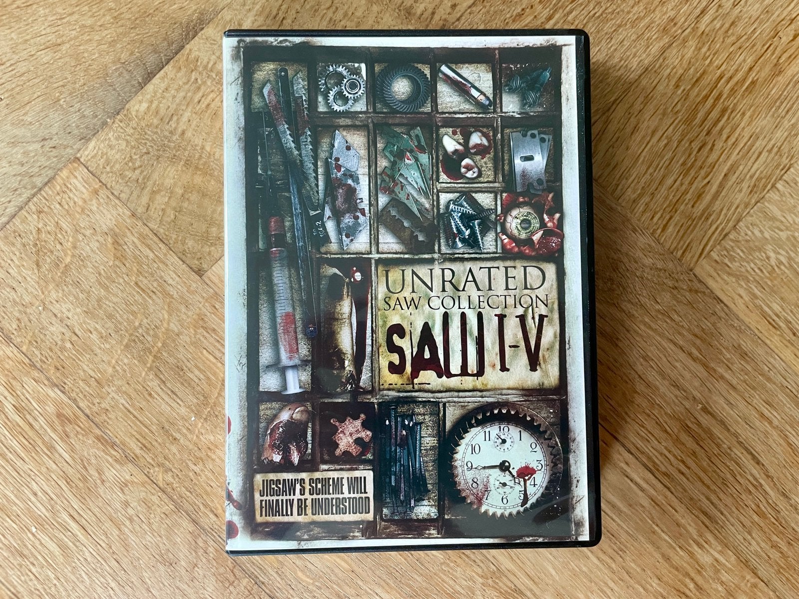 Saw I-V Unrated Collection DVD (krasvrij, met NL), Cd's en Dvd's, Dvd's | Horror, Engels, Vanaf 16 jaar, Ophalen of Verzenden