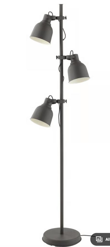Ikea Hektar lampen (totaal 4) donkergrijs, Ophalen, Zo goed als nieuw, Industrieel