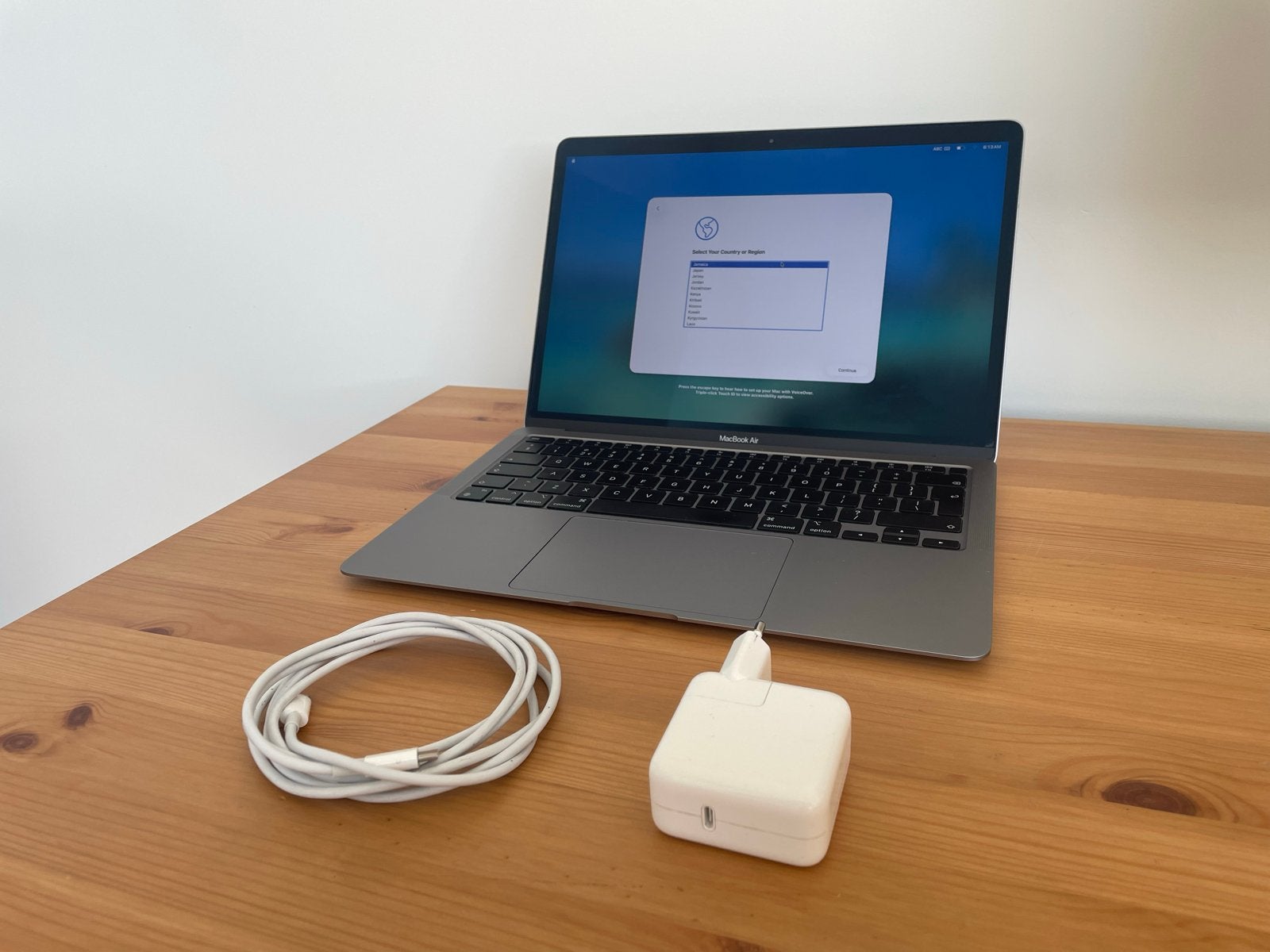 MacBook Air M1 2020 8GB RAM 256GB SSD Spacegrijs, Computers en Software, Apple Macbooks, Gebruikt, 256 GB, Qwerty, 8 GB