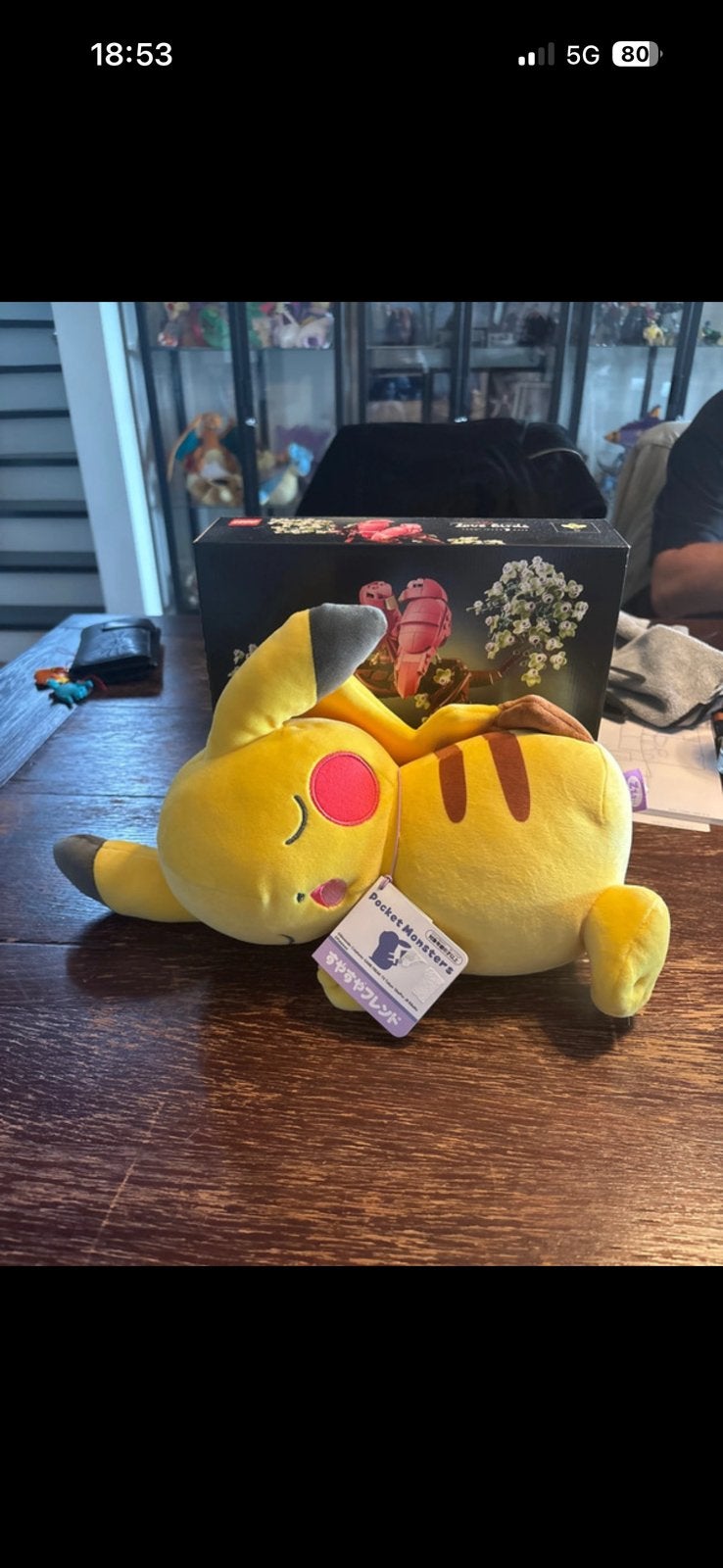 Slapende Pikachu Japanse plush, Overige typen, Nieuw, Ophalen of Verzenden, Pokémon