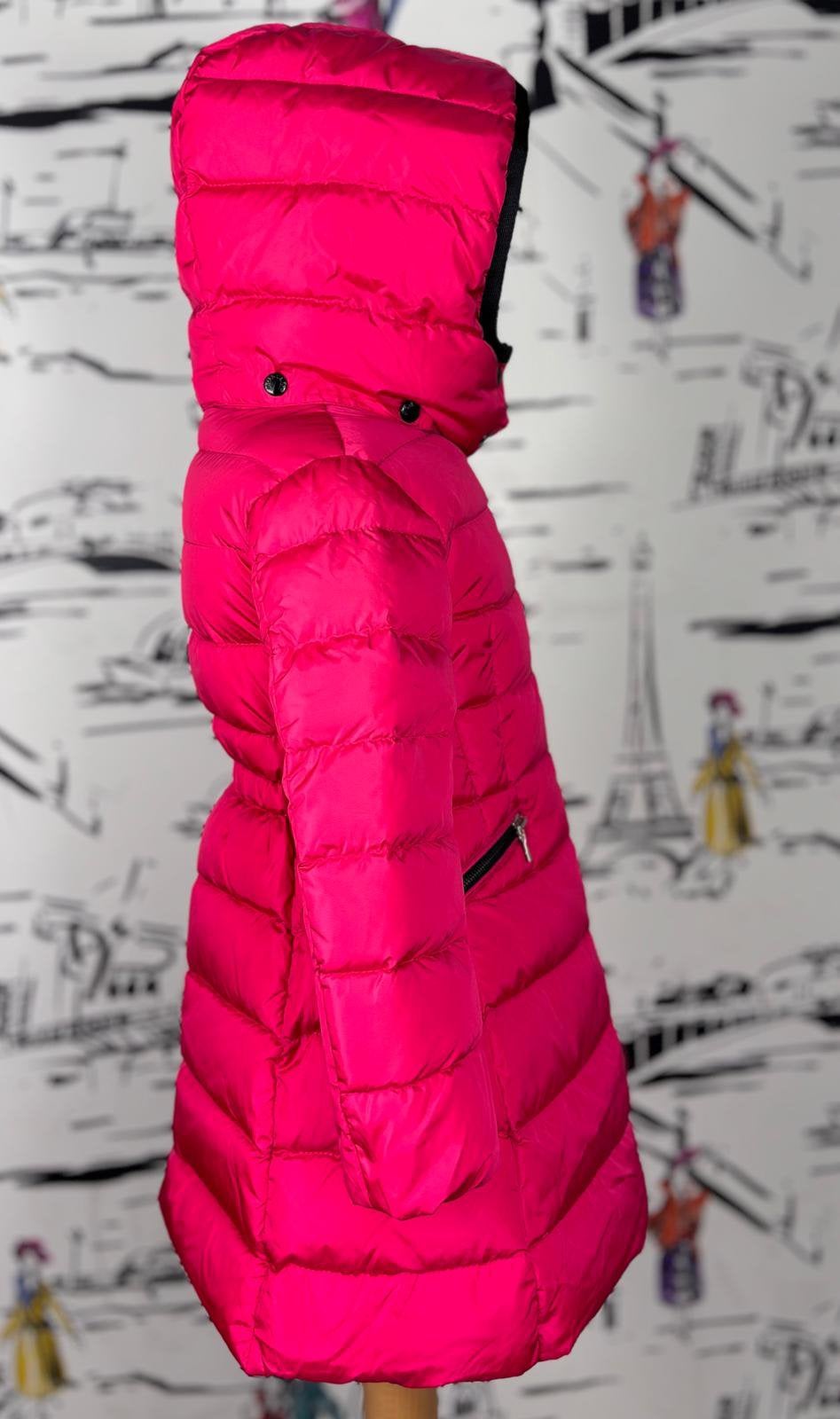 Moncler framboos Charpal winterjas meisje maat 2 (705 euro), Moncler EU, Nieuw, Moncler, Customercare@moncler.com