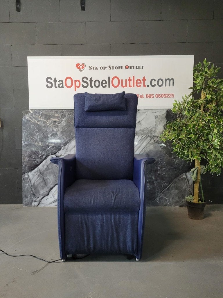 Staopstoel Easysit Indigoblauw XL-zithoogte, Huis en Inrichting, Fauteuils, Minder dan 75 cm, Ophalen of Verzenden, Zo goed als nieuw